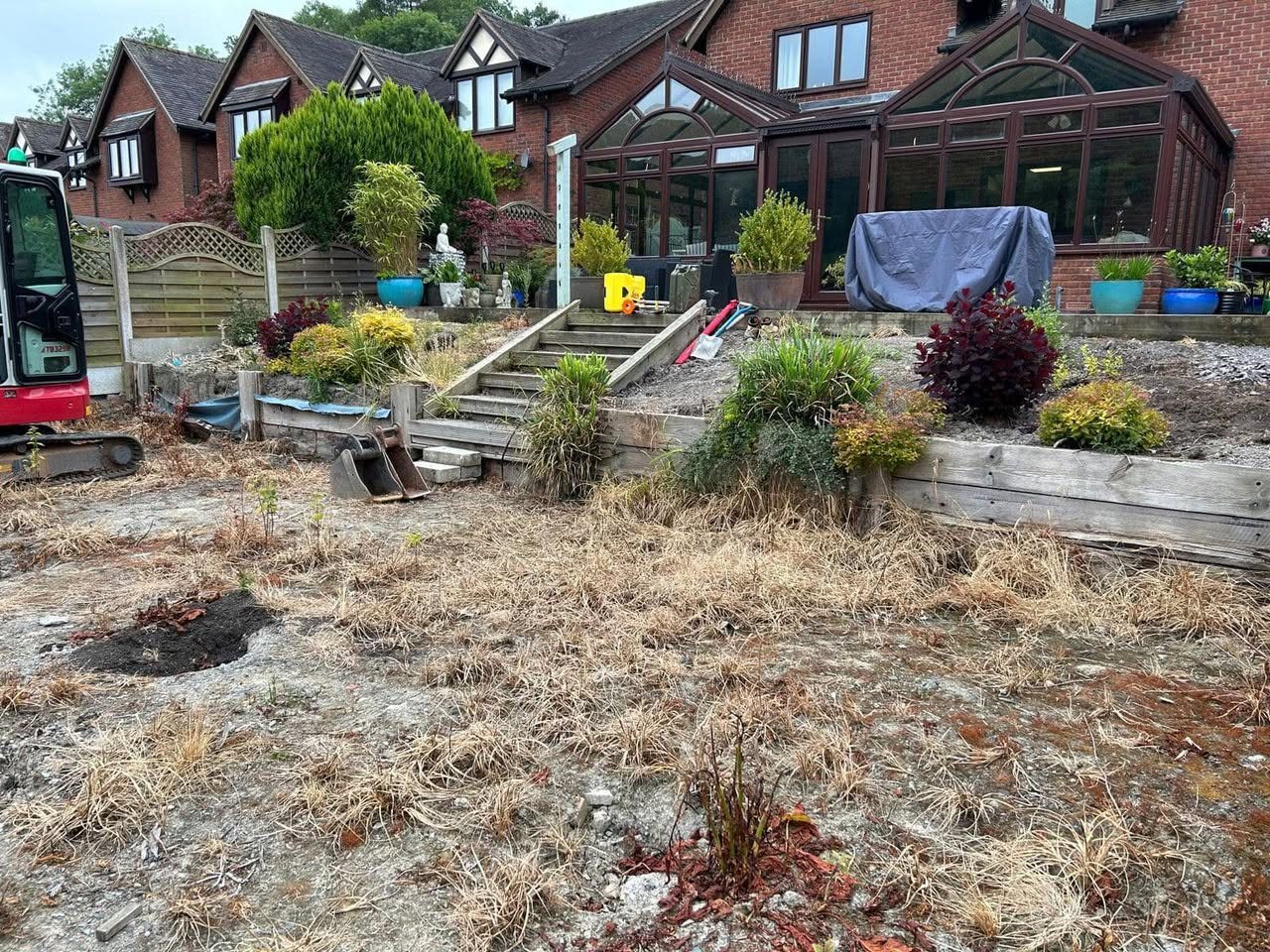Garden before reconstruction